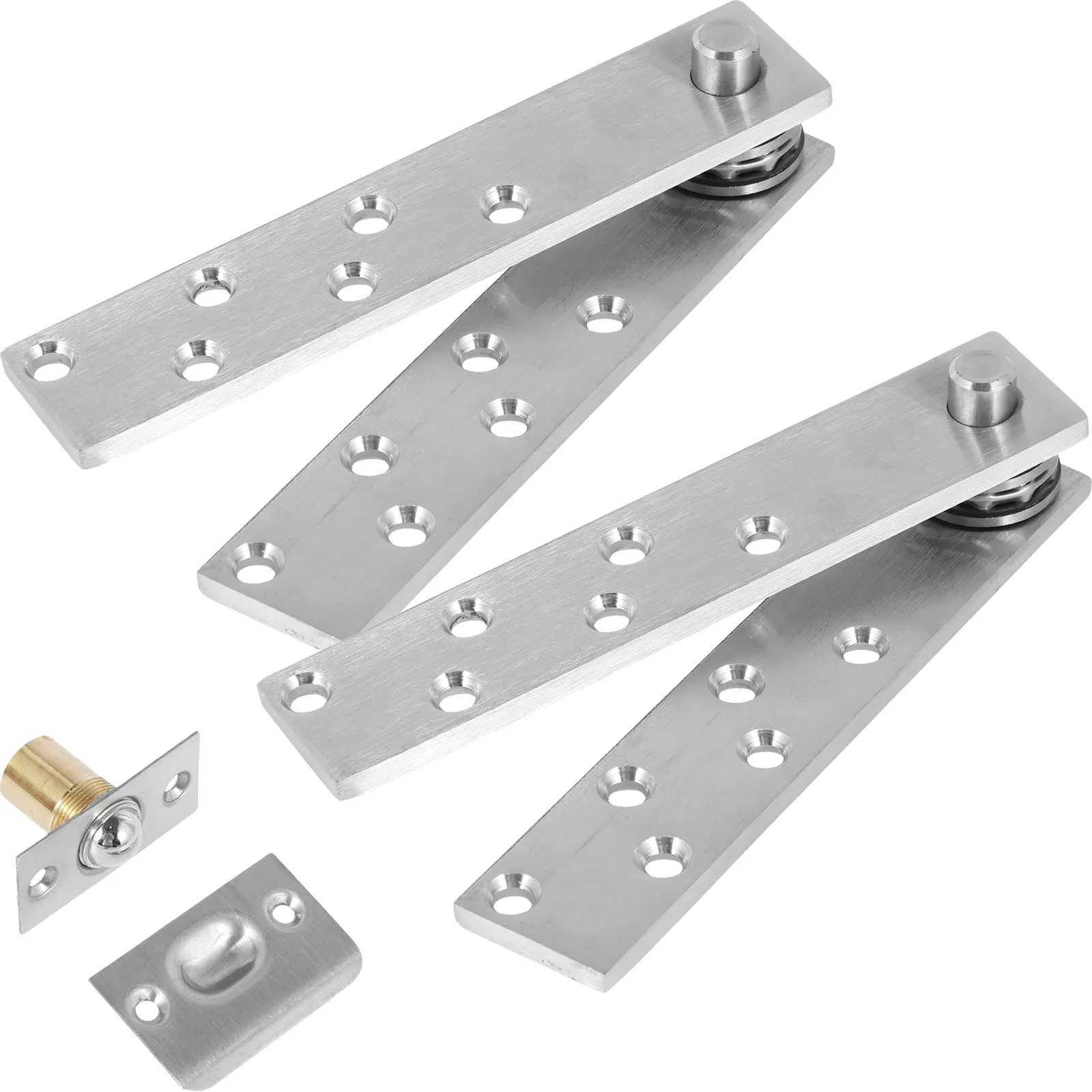 

Heavy Duty Hinges 201 Stainless Steel Door Pivot Hinges 300lbs Load-Bearing Stable Hidden Door Hinge Hardware Cabinet Door Hinge