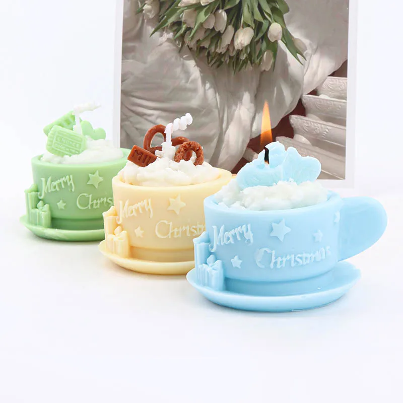 4 Pack Foldable Resin Cup Mold Split Cup Mold Resin Cup Casting Mold Resin  Making Molds Silicone Mold for Candle Home Decorate Mold Candle Making Mold