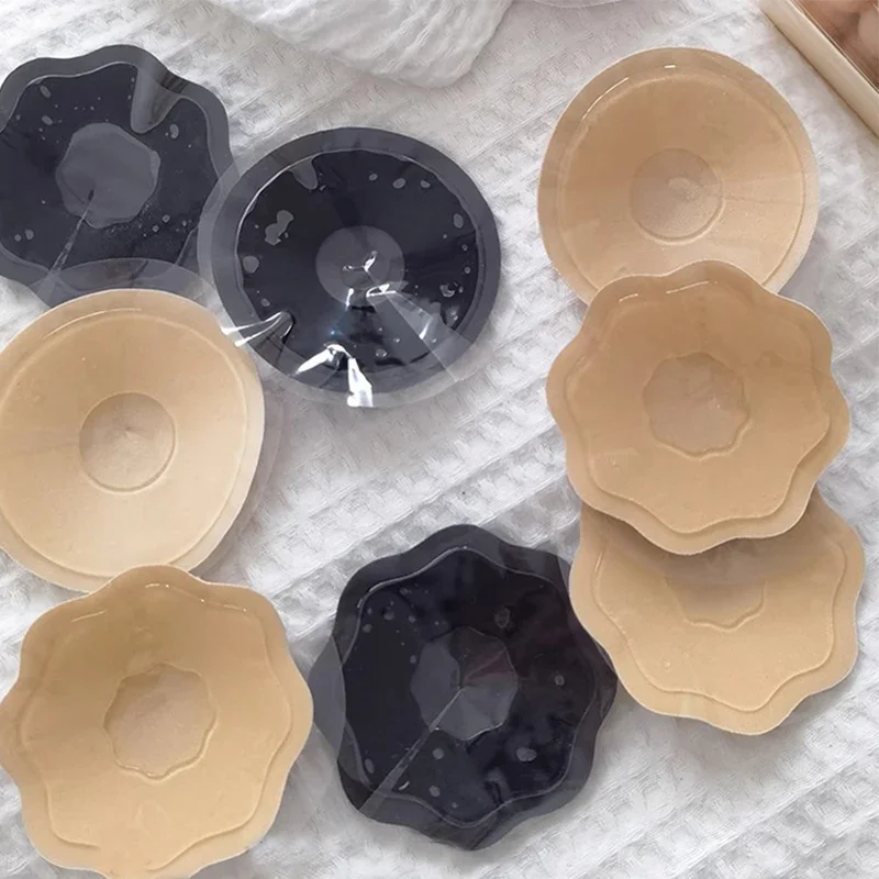 Reusable Invisible Silicone Nipple Cover Self Adhesive Breast Chest Bra Pasties Pad Mat Stickers Accessories Lift for Women silicone breast patch silicone nipple cover sticky bra breast nipple covers invisible stick on bra breast sticker silicone adhesive bra silicone stickers