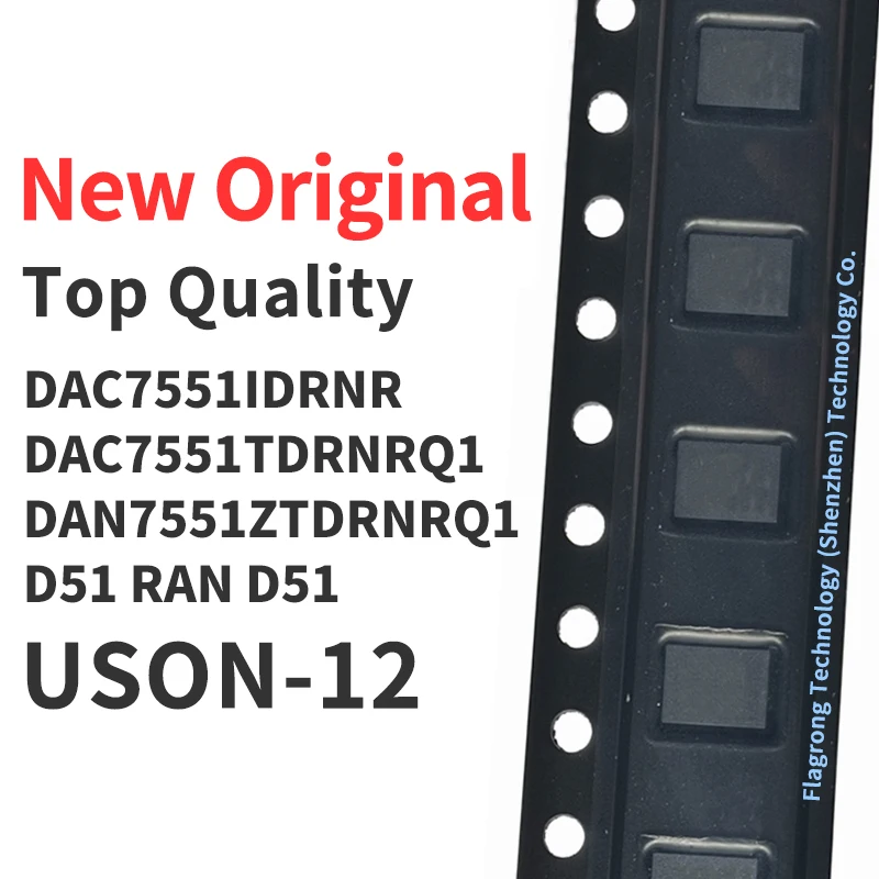 1-Piece-DAC7551IDRNR-DAC7551TDRNRQ1-DAN7551ZTDRNRQ1-Silkscreen-D51-RAN ...