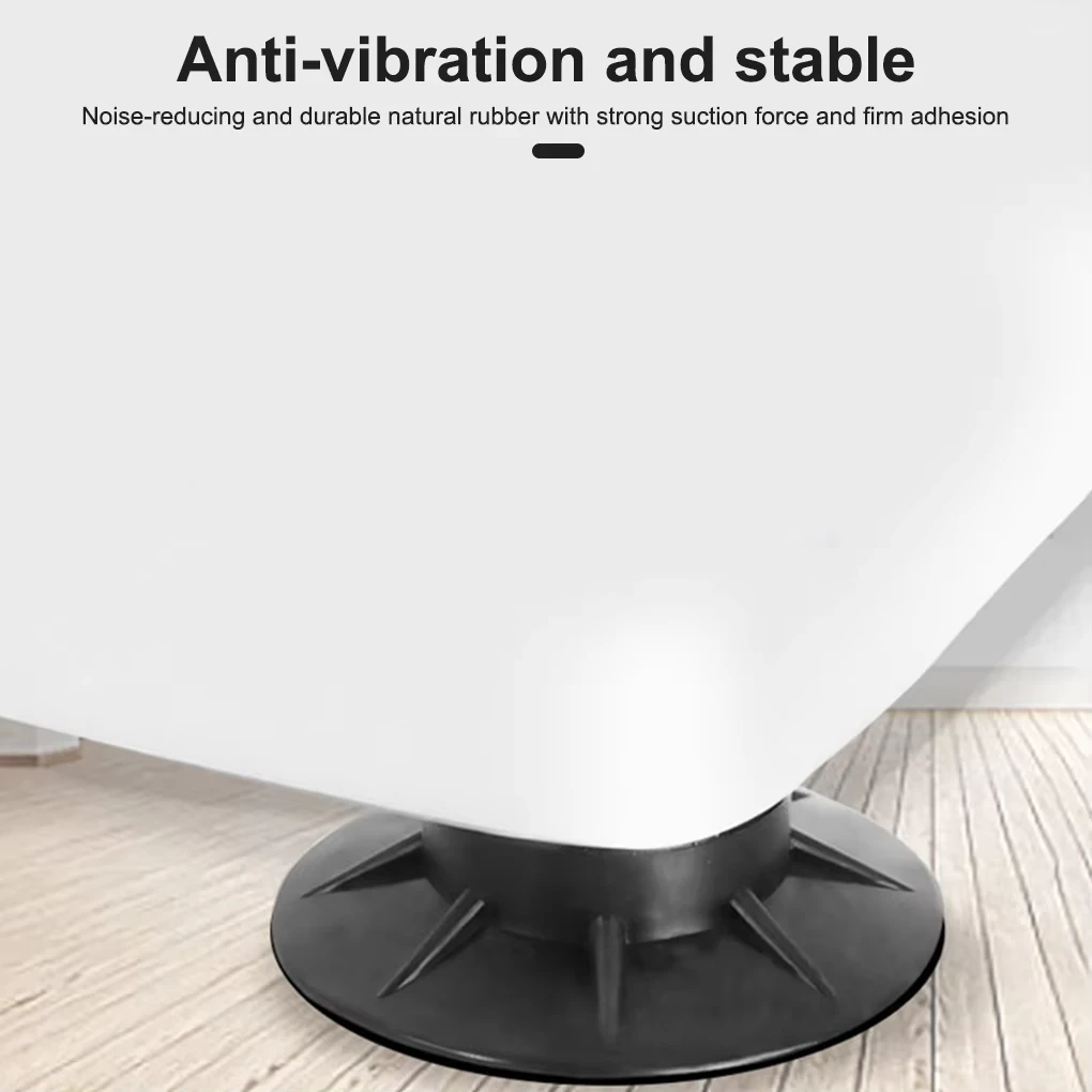 Rubber Pads 1&4PC Anti Vibration Feet Slipstop Silent Skid Raiser Mat Washing Machine Support Dampers Stand Non-Slip