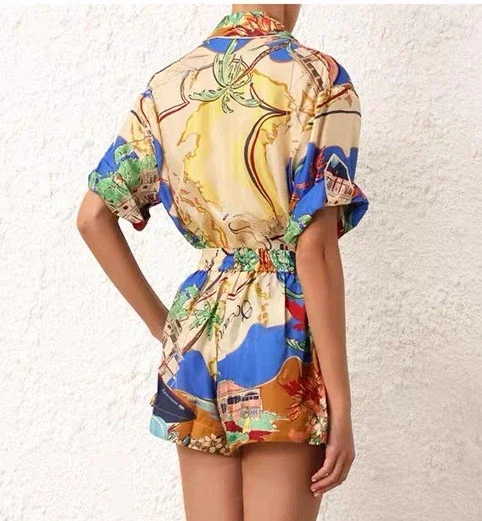 2024 New Top Holiday Style Print Casual Women Energetic Long Sleeve Lady Modern Shirts Chic Ladies Slim Elegant Female Shirts