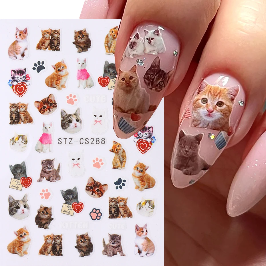 Lovely Dog Cat Nail Art Sticker 5