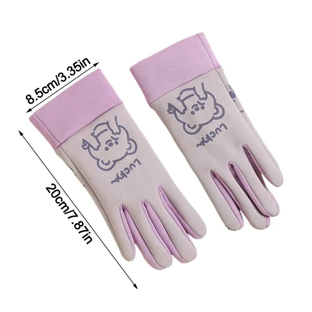 Fleece Lined Winter Children's Gloves Cold-proof Windproof Kids Mittens Water-Repellent Cartoon Outdoor Sports Gloves