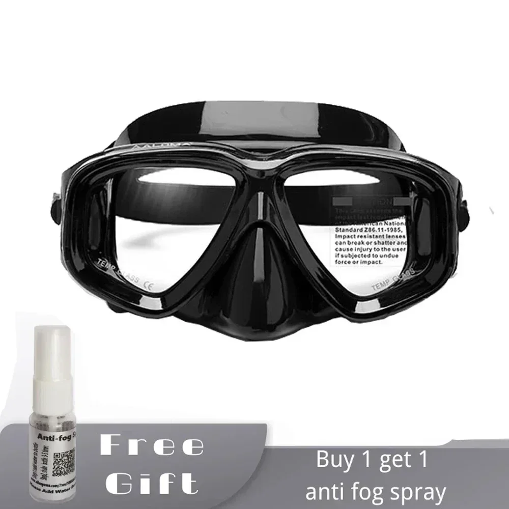 RX Prescription Optical Suba Diving Mask Myopia-1.0 to-8.5 Tempered Lens Anti-fog Free Dive Goggles freedive snorkeling diving mask diving mask diving goggles
