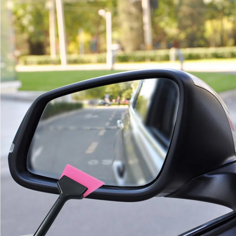 Mini Window Tint Squeegee Car Windshield Glass Quarter Wiper Soft Rubber Blade Corner Film Installation Scraper