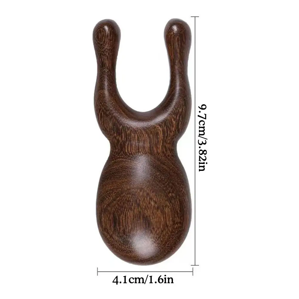 Wooden Sandalwood Smooth Acupuncture Nose Lifting Tool Nose Shaping Roller Trigger Point Therapy Slimming Facial Massage Comb