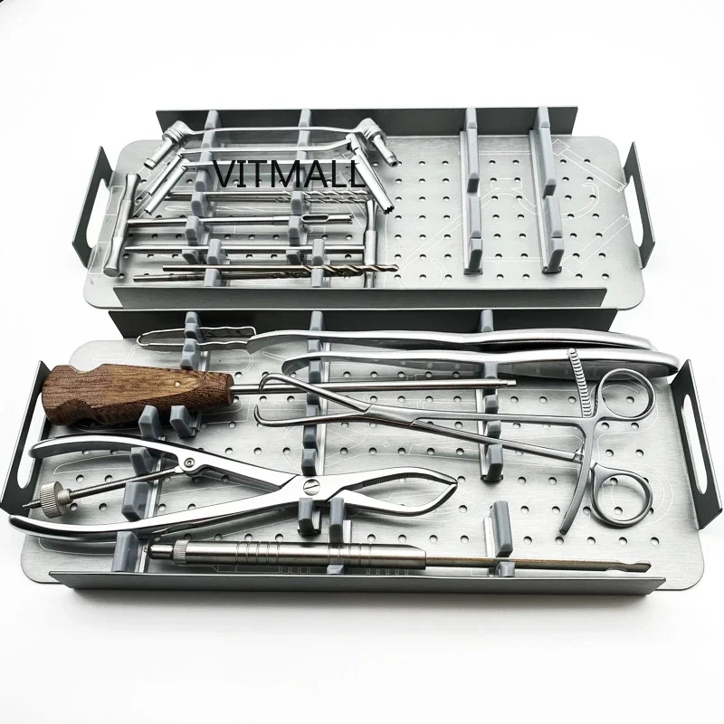 Set Di Strumenti Ortopedici Per Cani Veterinari Con Viti Ossee Piastre Di Blocca - Foto 13