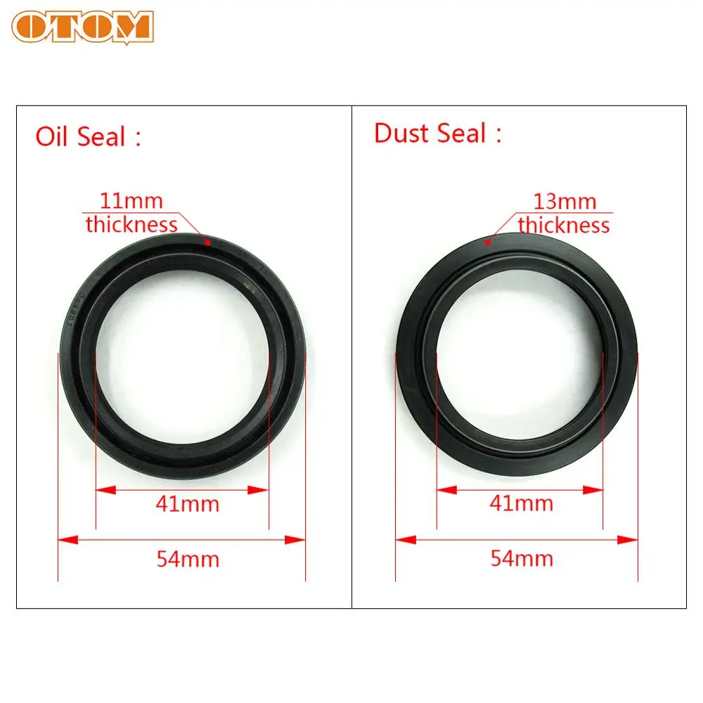 

OTOM Motorcycle Cover Front Fork Damper Oil Seal Gasket Dust Seal 41*54*11 For HONDA KAWASAKI YAMAHA SUZUKI HARLEY-DAVIDSON FLST