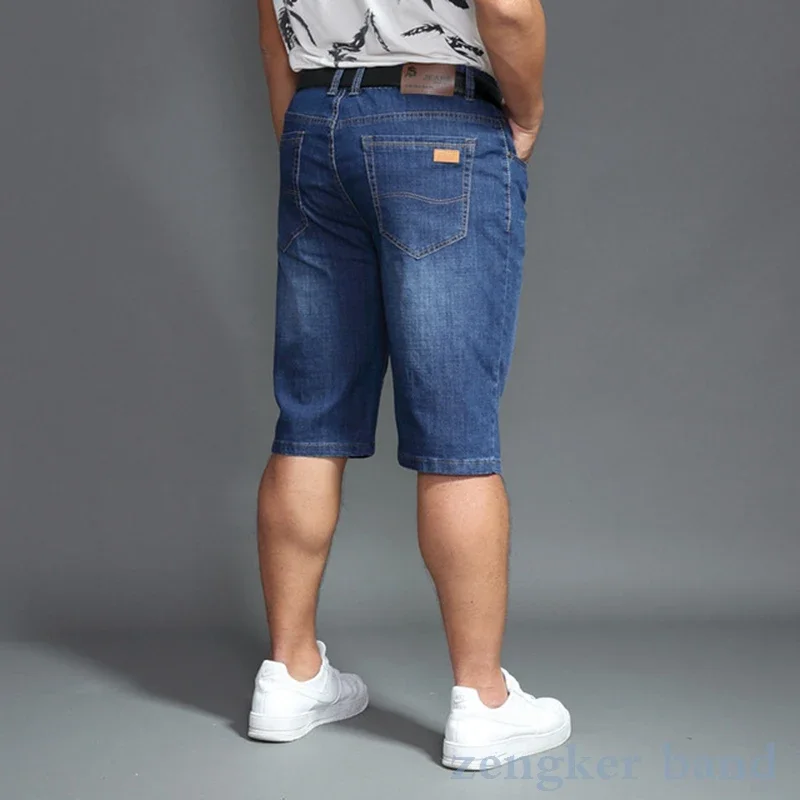 Men's Summer Denim Shorts 48 yards 46 Big Size Five-point Plus Size Fat XL