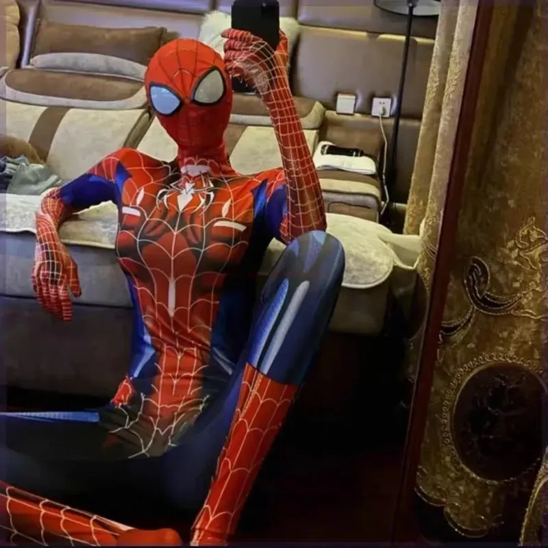 

Сексуальный костюм супергероя с черной кошкой для косплея паука, Женский костюм на Хэллоуин, Рождественский Плотный Комбинезон с 3d принтом для девочек