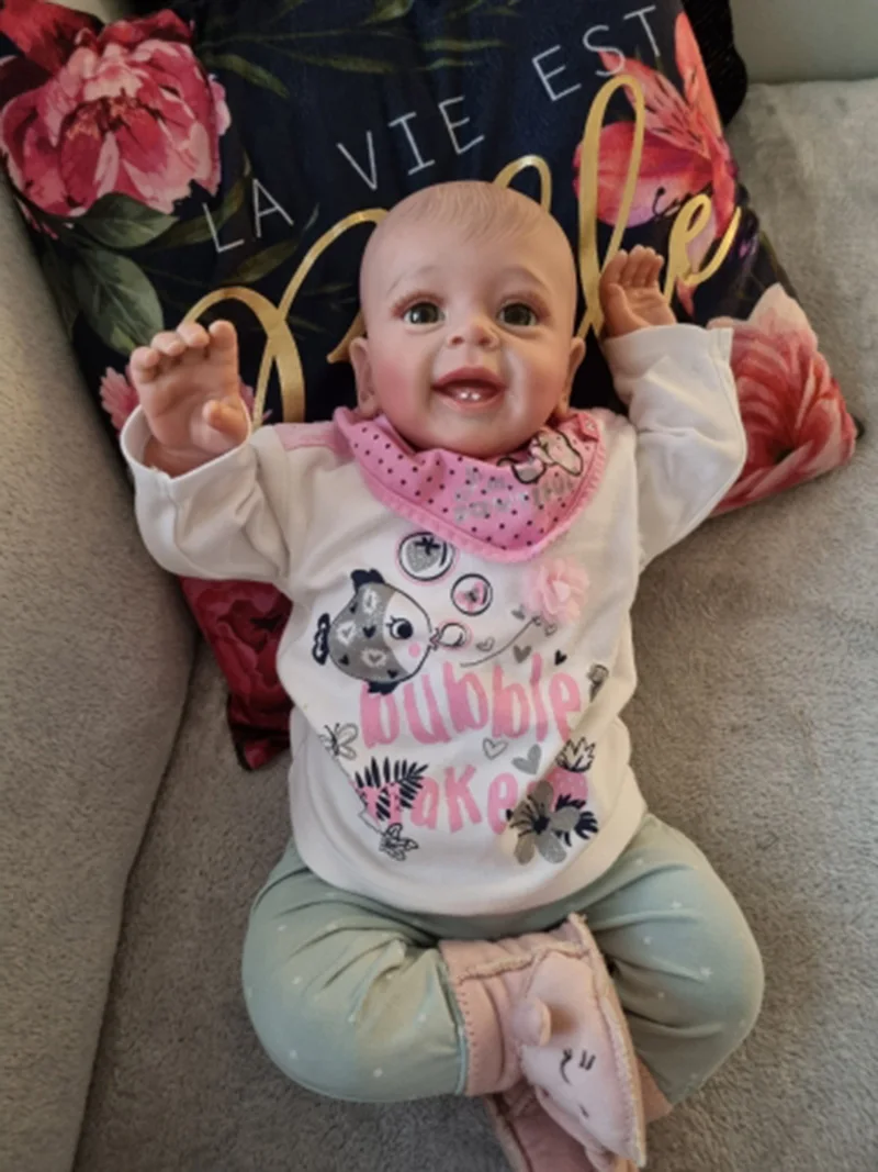 24Inch Already Painted Hair Bebe Doll Kits Yannik Handmade Soft