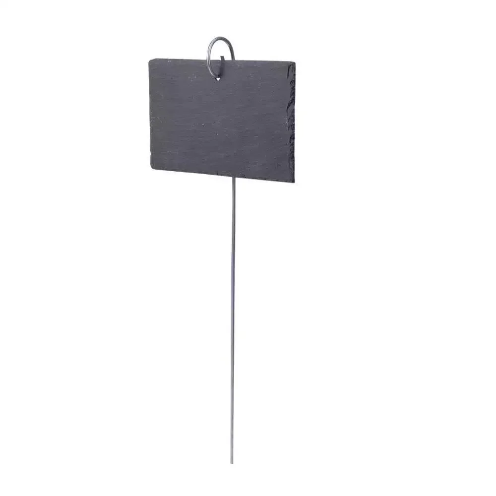 

1PC Slabstone Stainless Steel Signage Plant Flower Labels Garden Fruits Vegetables Label Plates Diy Outdoor Signboard Decor