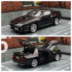 Miniature Diecast Toy Car with Sound & Light Features - Openable Doors, Ideal Collectible Gift (Black)