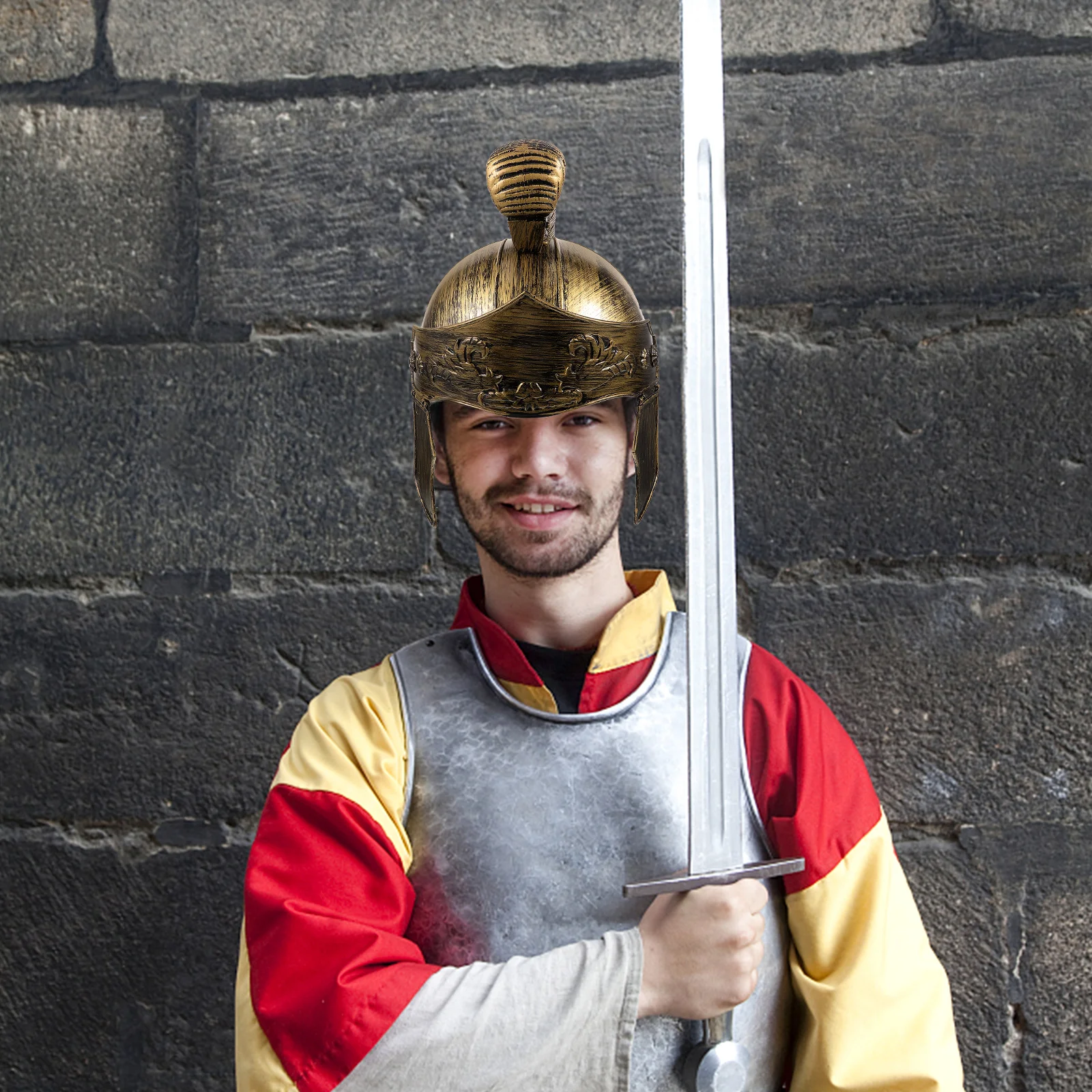 Party Hat Spartan Roman Soldier Lightweight Breathable Headgear for Party