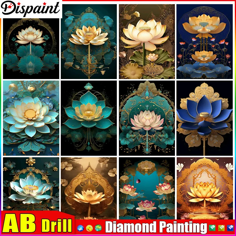 

Алмазная 5D Вышивка Dispaint AB «сделай сам», полное отображение «цветок пришельца», картина квадратной/круглой формы, искусство декора планшетов