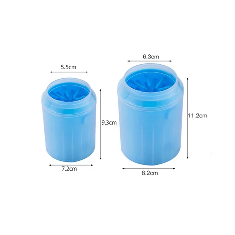 Pet paw cleaner soft silicone foot cleaning brush portable pet dogs towel foot washer cleaning bucket supplies