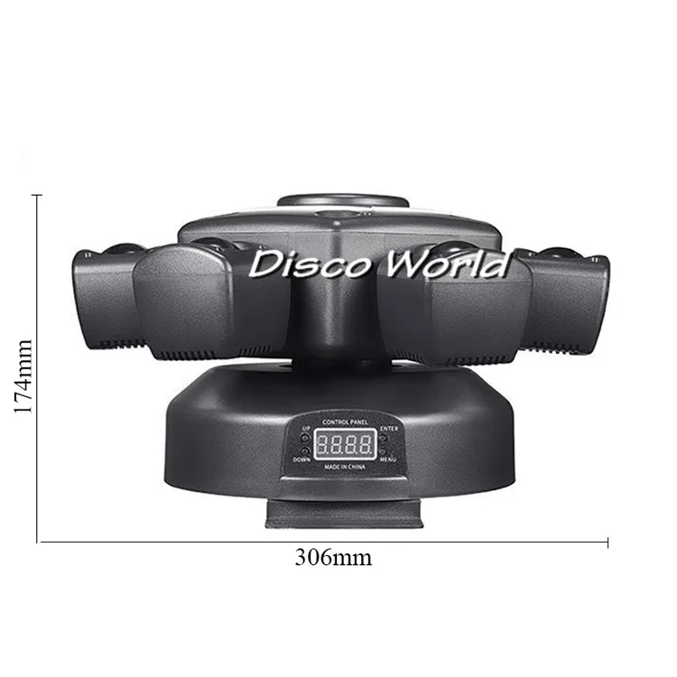 Leistungsstarke 6-Arme Moving Head Strahl Licht Fernbedienung Bunte Streifen Strobe Laser DMX Bühnenbeleuchtung Für DJ Disco Party Club – Detail 4