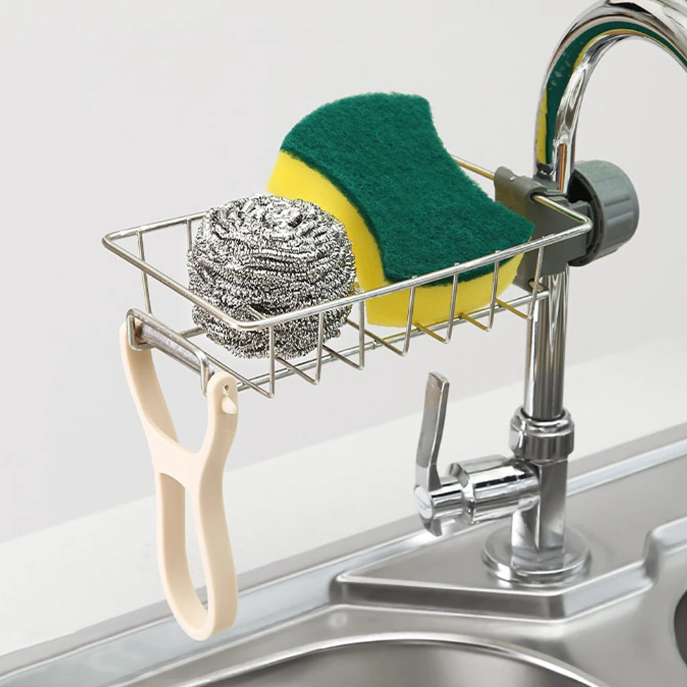 Multi-Functional Kitchen Sink Organizer and Storage Rack