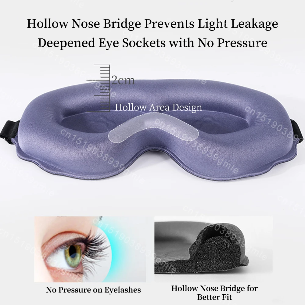 Blockout Sleeping Mask 3D Sleep Mask for Eyes Memory Foam Soft Eyeshade Eye Mask Blindfold Sleeping Aid Slaapmasker Eyepathch