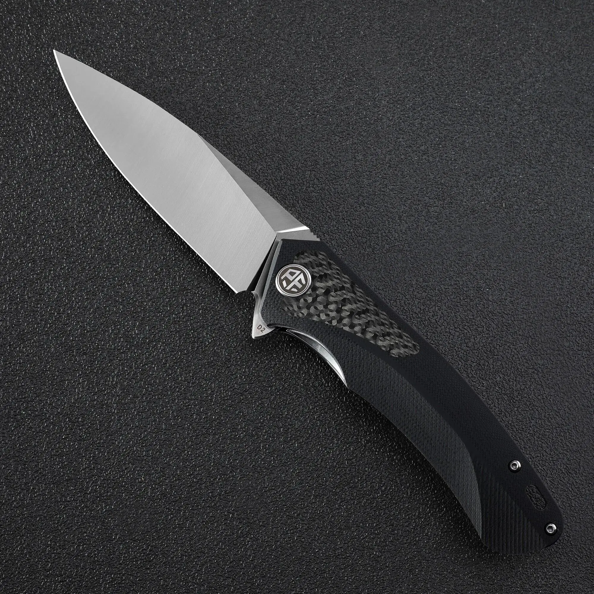 Petrified Fish PF838 Folding Knife Jackknife D2 Steel Outdoor Camping Hunting Hiking EDC Tool Ball Bearing G10 Handle Knives 3