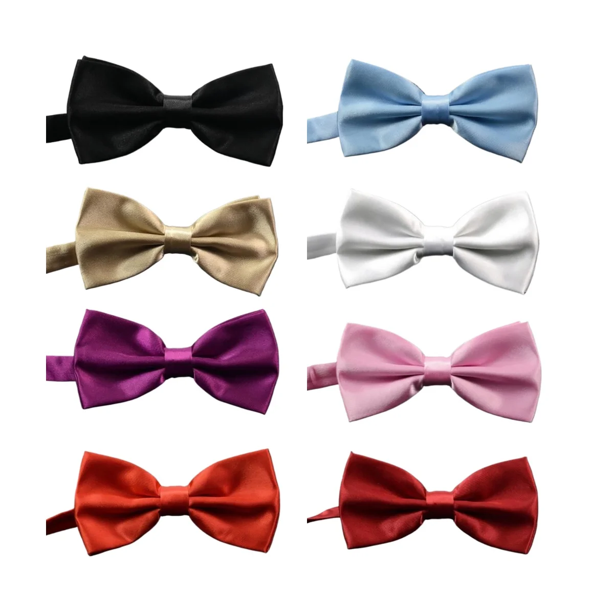 

1PC Solid Color Men Bowties Butterfly Wedding Necktie Bowknot Access Plaids Multicolor Adjust Neck Bow Tie DIY Shirt Groom