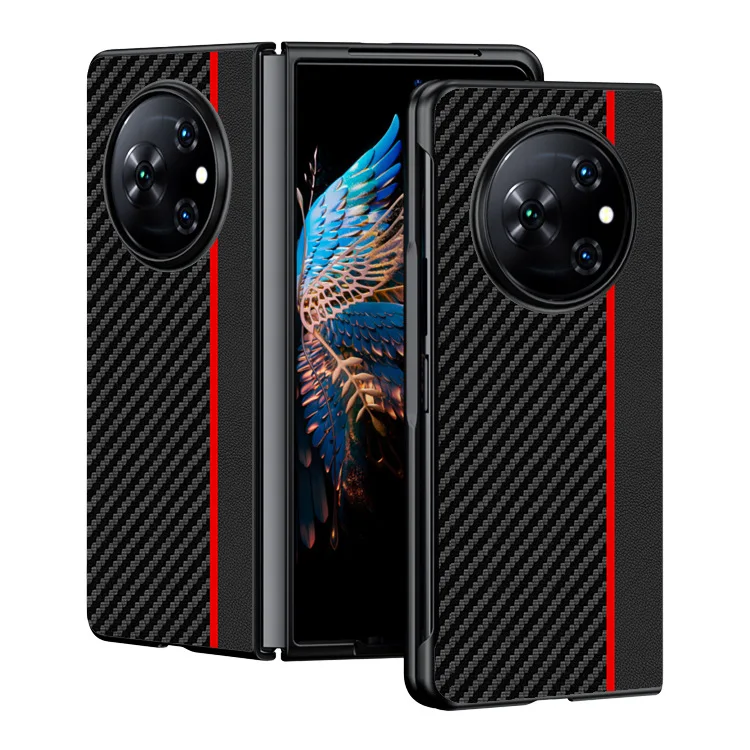 Luxury Carbon Fiber Case with Kevlar Pattern - Anti-Knock Business Cover