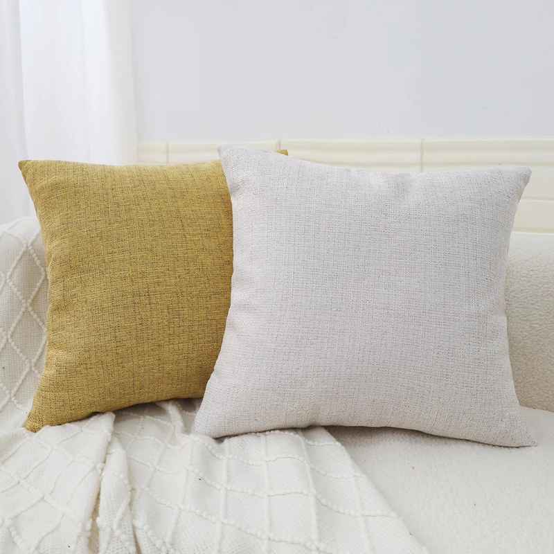 

Throw Pillow Cases 18x18inch Cushion Cover Solid Color Decorative Pillows With Tassels For Couch Bedroom Car