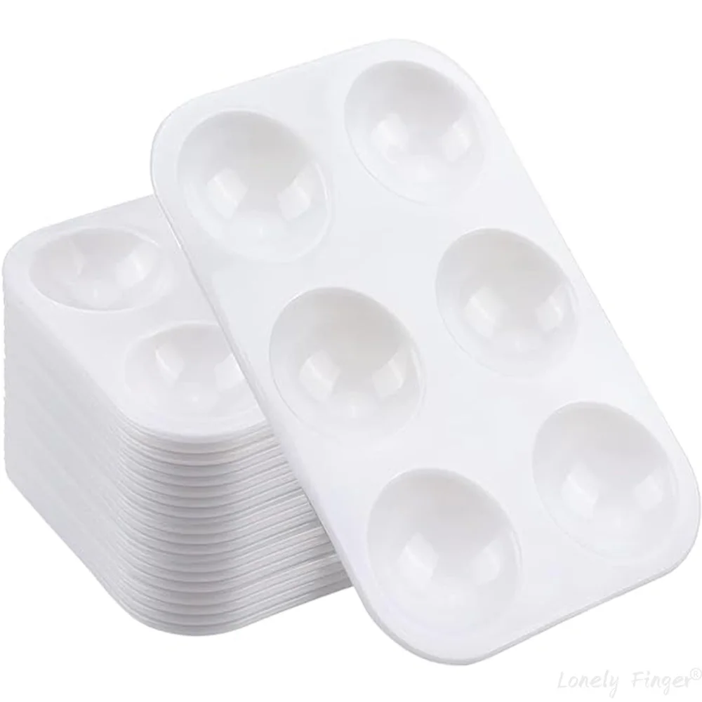 6 آبار لوحات صينية الطلاء منصات الطلاء البلاستيكية...