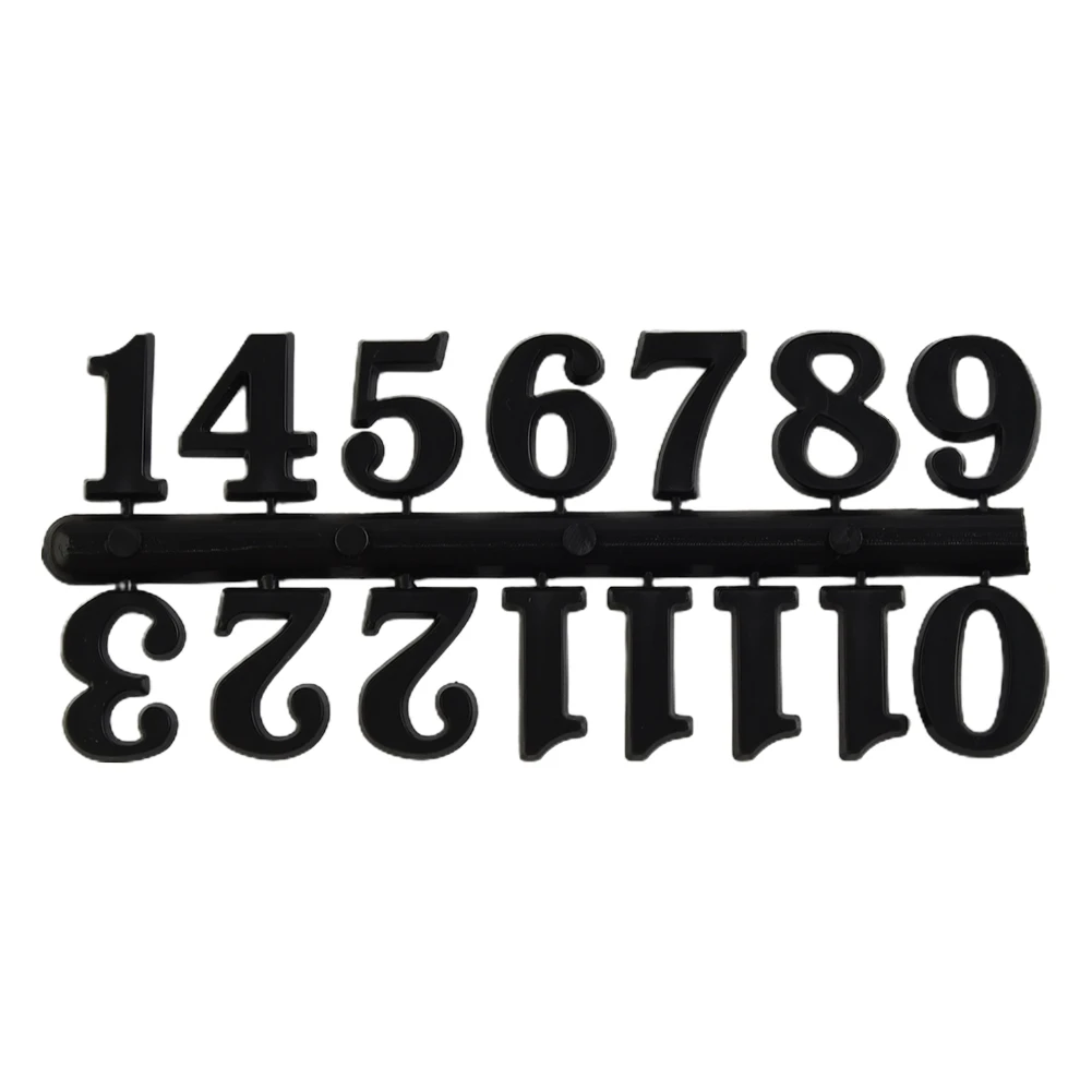 1Set 0-12 Arabic Number Plastic Replacement Gadget Silver Gold Digital Clock Numerals Parts Clock Repair Bell DIY Accessories