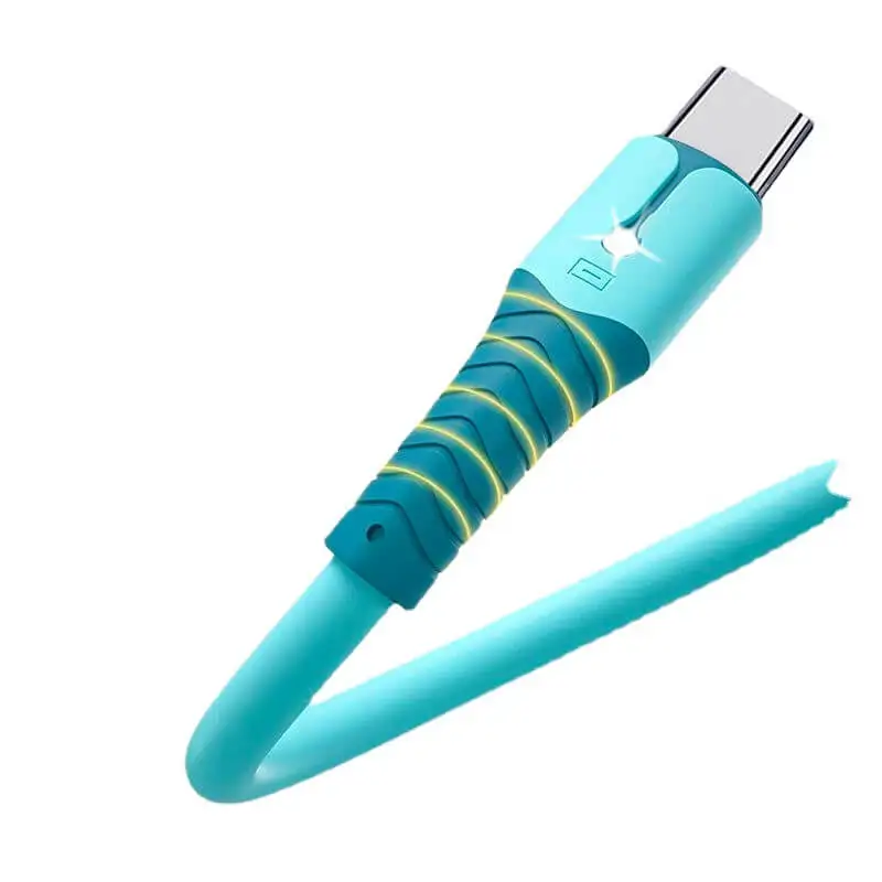 Liquid Silicone USB Data Cable with LED Indicator