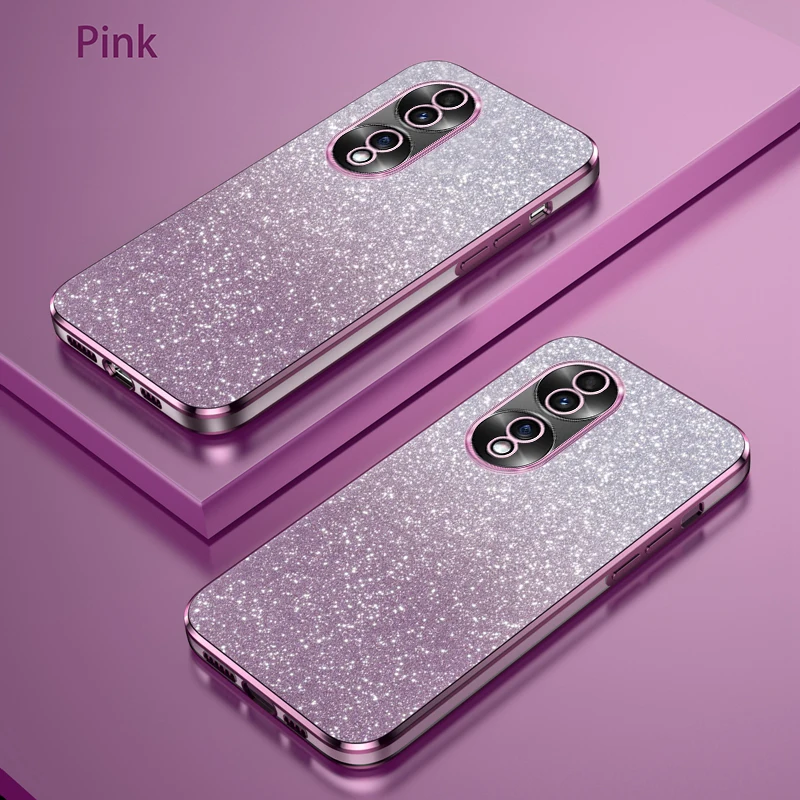 Luxury Electroplated Glitter Soft TPU Bumper Transparent Phone Case