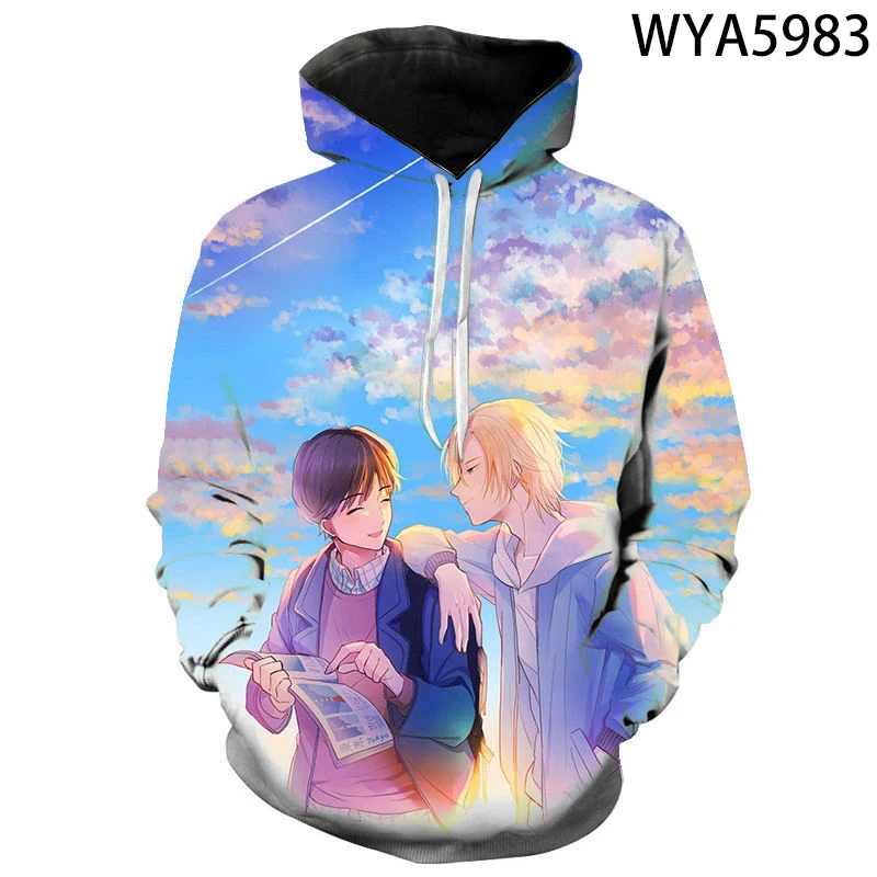 

2021 New Casual Hoodies Banana Fish Fashion Men Women Children 3D Printed Sweatshirt Streetwear Boy Girl Kids Cool Pullover Tops