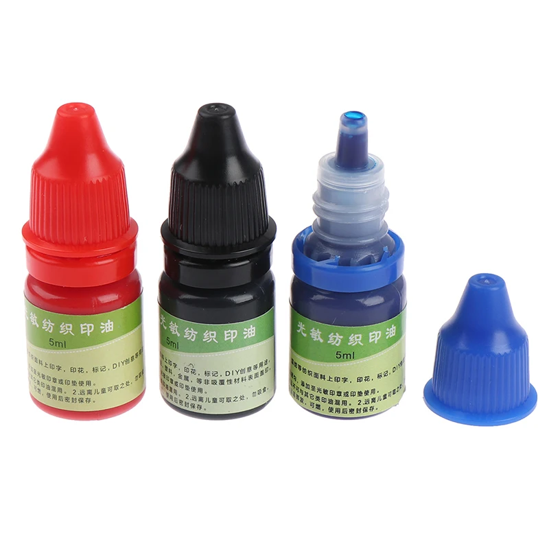 섬유 인쇄 잉크, 방수 잉크, 특수 잉크, 학생 이름 스탬프, 섬유 의류, 10 ml, 2 개