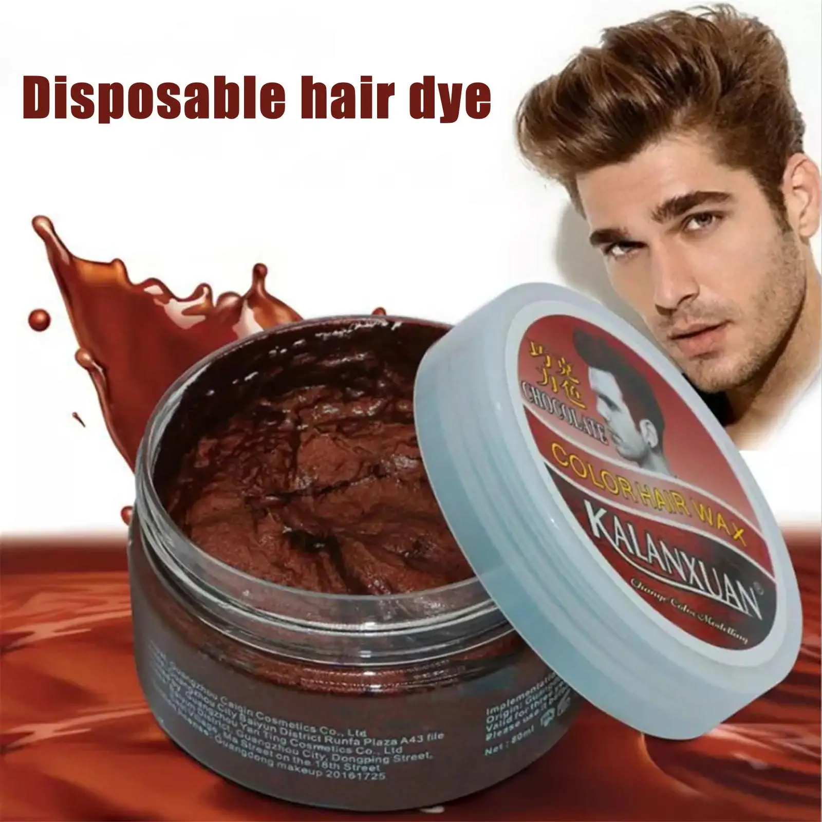 

9 Color Fashion Temporary Color Dye Mud Salon Hair Grandma Styling Modeling Pomade Hair Green Cream Wax Dye Sliver H4P8