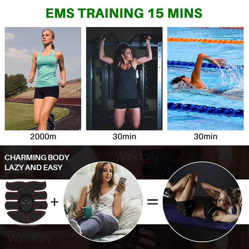 Wireless EMS Muscle Trainer 6