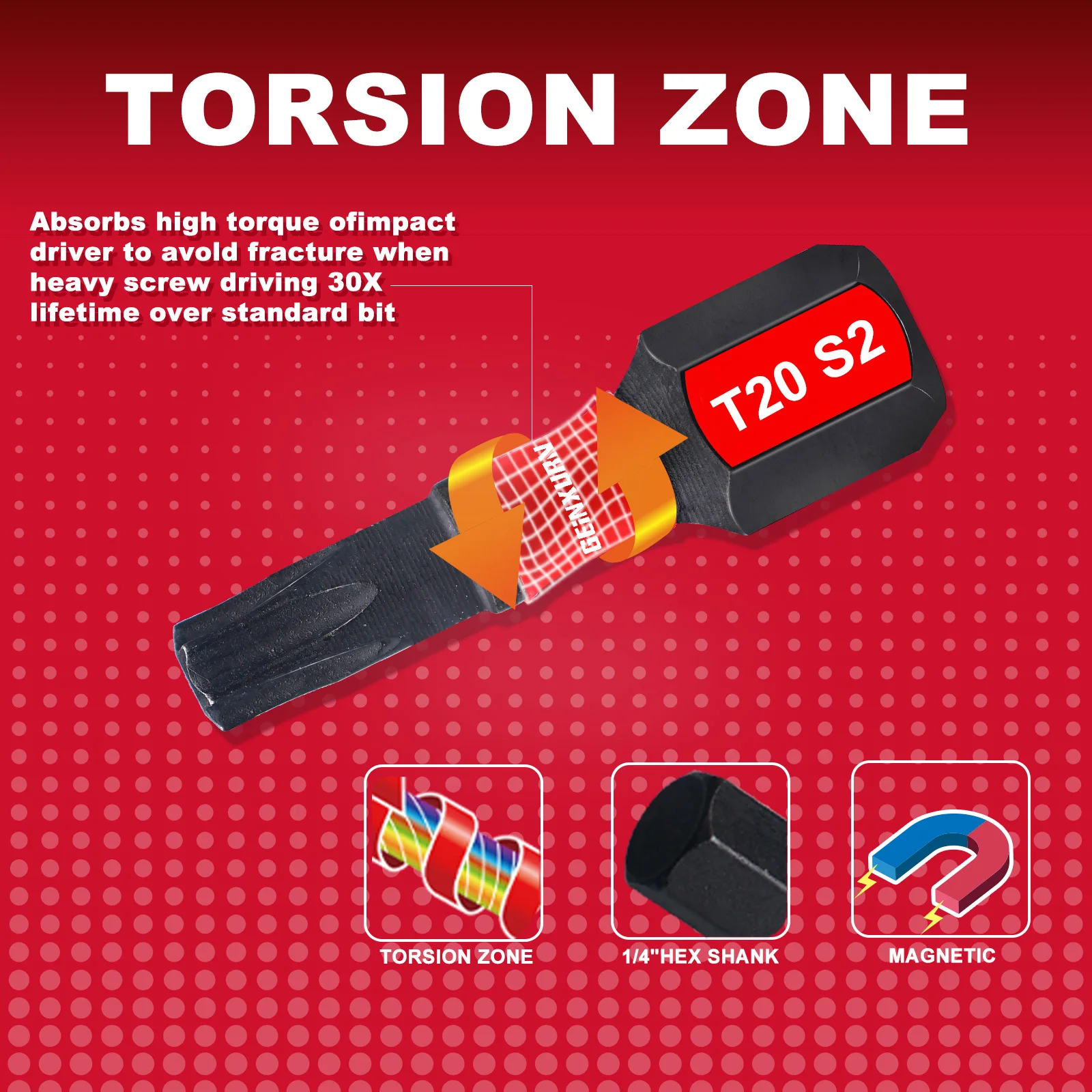 1 Inches T7-T40 Torx Screwdriver Bit Set Impact Tough Magnetic S2 Alloy Steel Star Bit with Sase screwdriver set