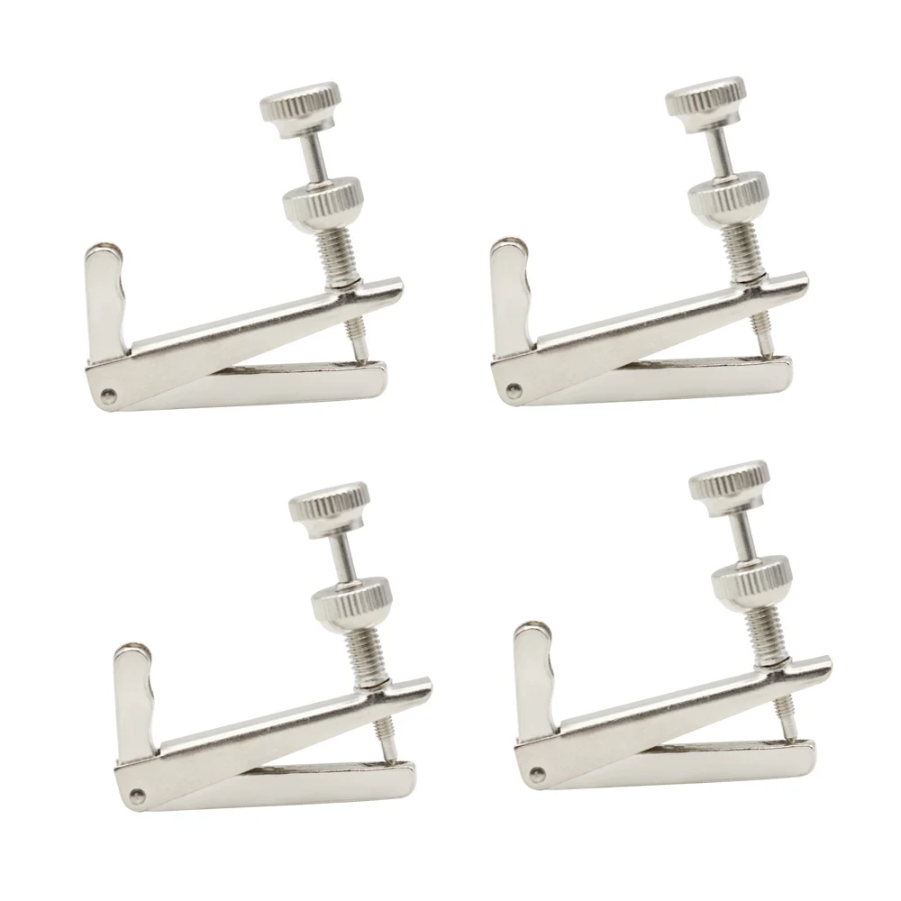 4/4 3/4 Violin Fine Tuning Adjuster Metal Violin Tuners Spinner Adjuster Strings Hooks for Musical Instrument Accessories