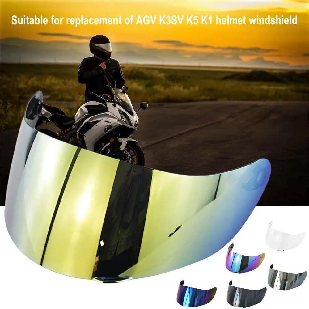 

Helmet Visor for AGV K1 K5 K3SV Motorcycle Helmet Glasses Motorbike Helmet Discoloration Lens Night Vision Visor Anti-UV