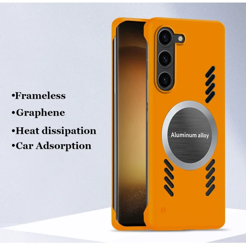Sleek Car-Mounted Magnetic Case with Heat Dissipation