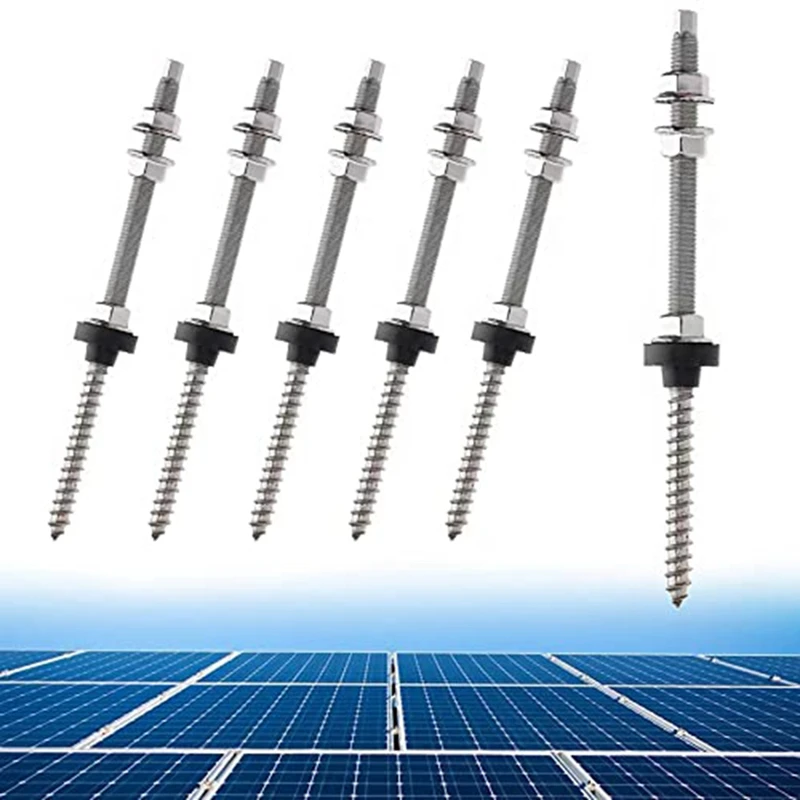 

6 Piece Stainless Steel Anti Corrosion Photovoltaic Mounting Screw Dowel Screw M10 X 200Mm