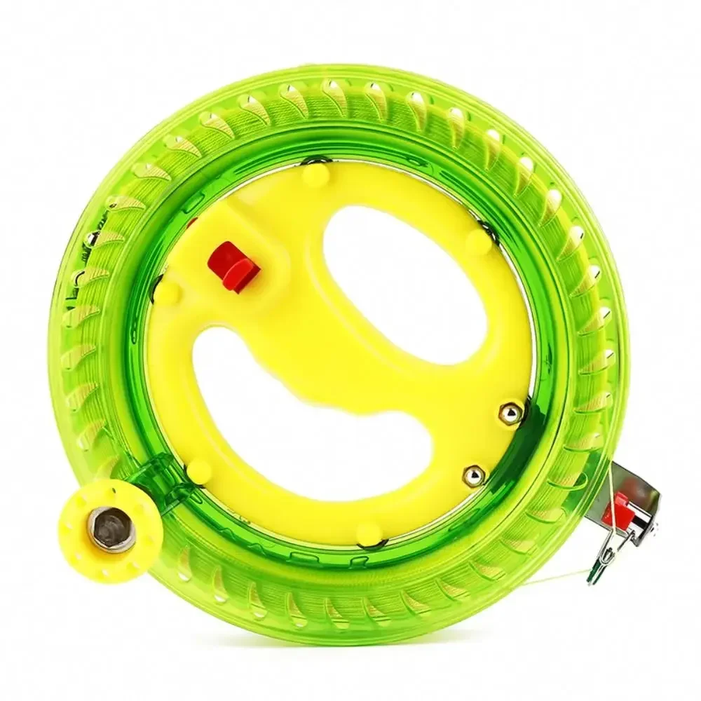 200M Kite Reel Winder Hand Grip Wheel String Flying Handle Tool Twisted Kite String Rope Line Outdoor Round Grip for Fying Kites 4
