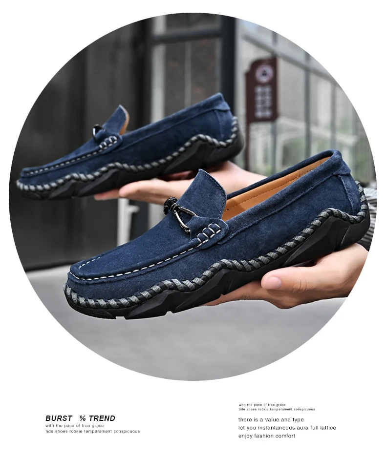 Loafers Shoes Men 2023 Man Flat Moccasin Shoes Men Boat Shoes Men
