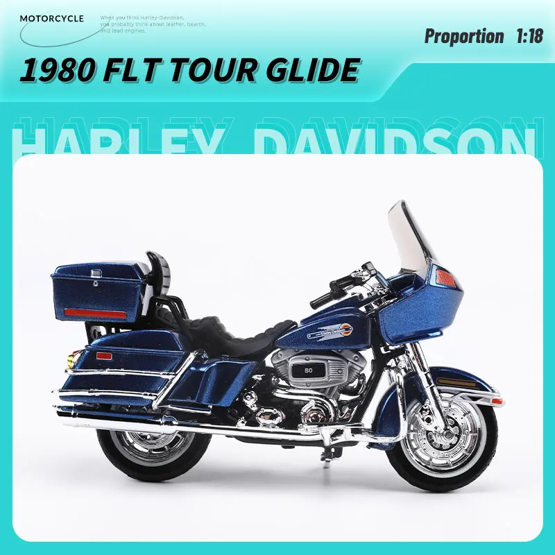 Maisto 1:18 Harley-Davidson Series Classic Simulation Alloy Motorcycle Model Toy Car Collecting 3