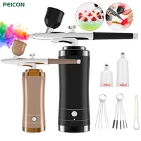 Airbrush with Compressor Portable Nail Art  Airbrush Hand Sprayer Gun for Nail Art Cake Painting Crafts Airbrush Kit Nails Spray 1