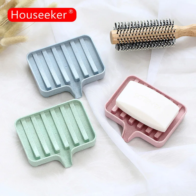 Eco-friendly Diversion Drain Rack Kitchen Mat for Sink Sponge Brush Tray Drainer Soap Cleaning Brush Dish Holder