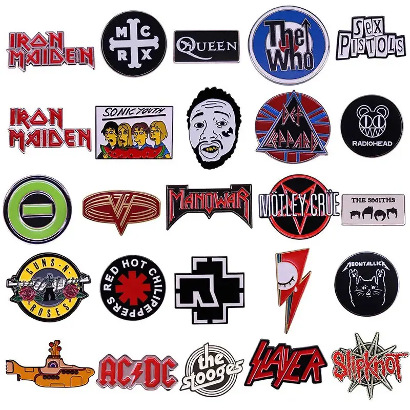 

Rock Band Anime Lapel Pins Jeans Backpack Enamel Brooch Pin Women Fashion Jewelry Gifts Cartoon Badges