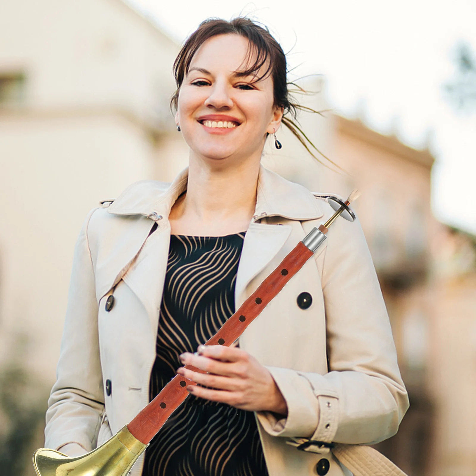 

High Quality Chinese Instrument for Beginner A C D Key Suona Rosewood-made Suona Instrument Ethnic Wind Musical Instrument