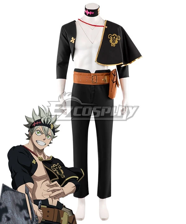 

CostumeBuy Asta Cosplay Costume Men Outfits Halloween Role Play Asta Suit
