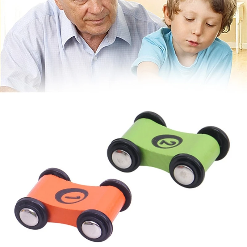 4pcs Track Toy Car Children;s Wooden Scooter Toy for Sliding Racing Toy Replacement Ramp Race Car Toy Gift for Baby Boys